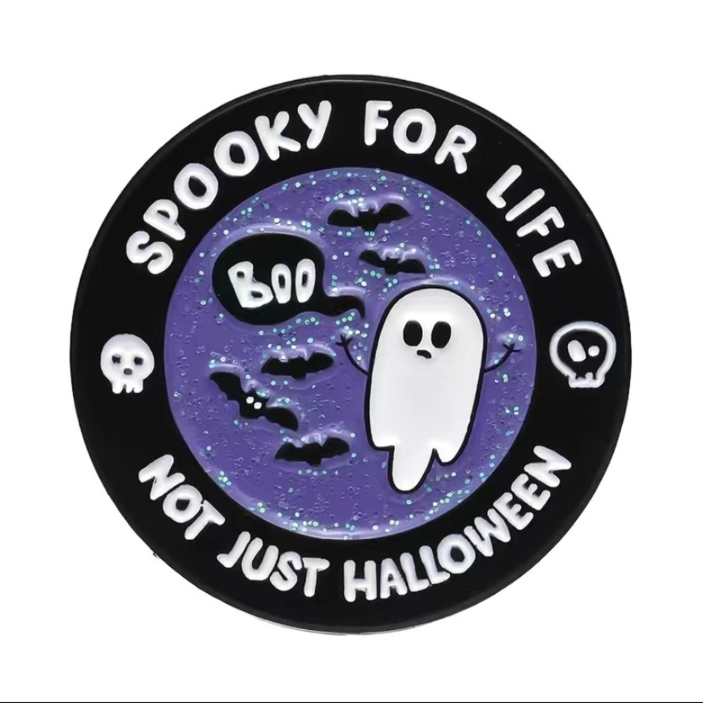 (3/$15) Spooky For Life Enamel Pin